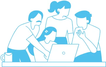 Train and improve team graphic